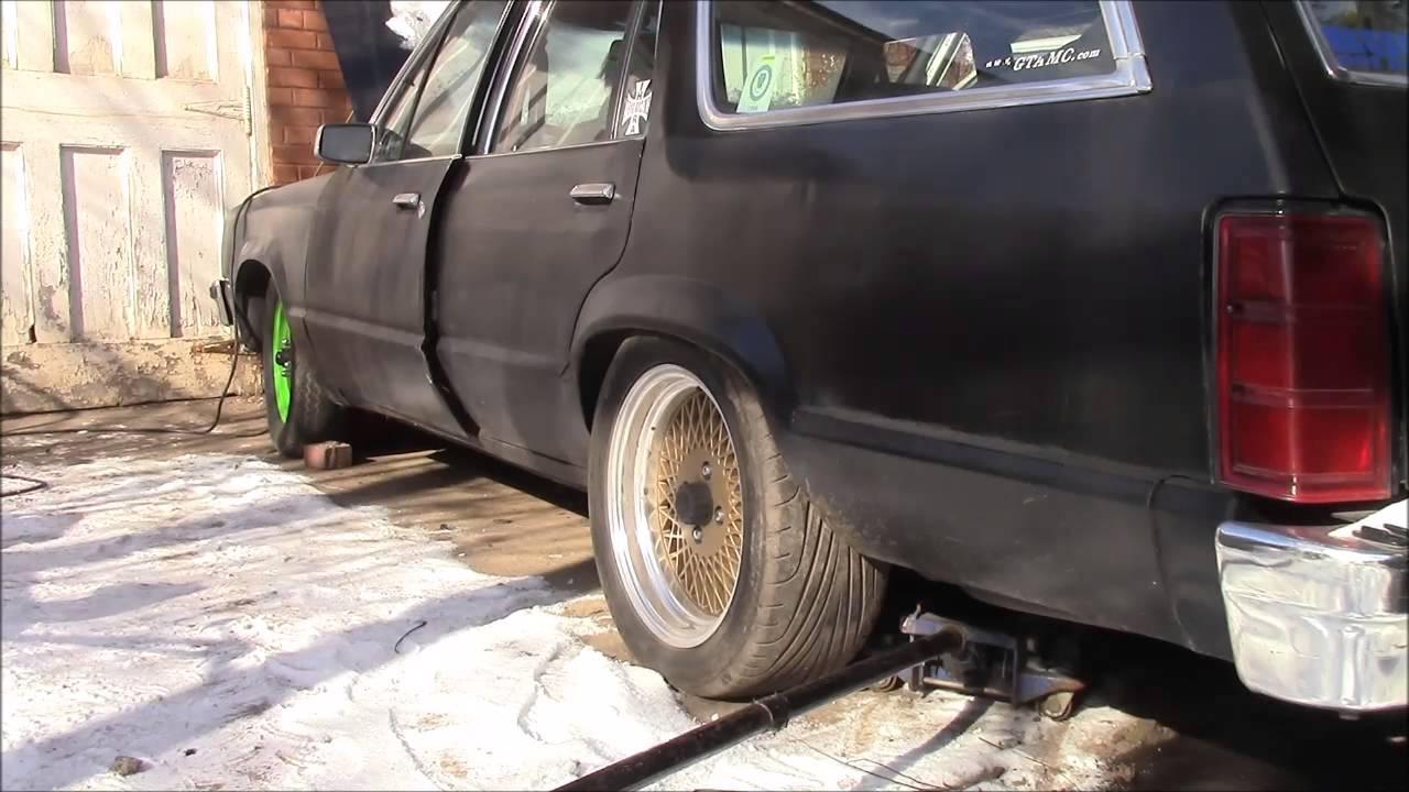 Cranky Fairmont Wagon -20 C Cold Start, Reving and Quick Drive.
