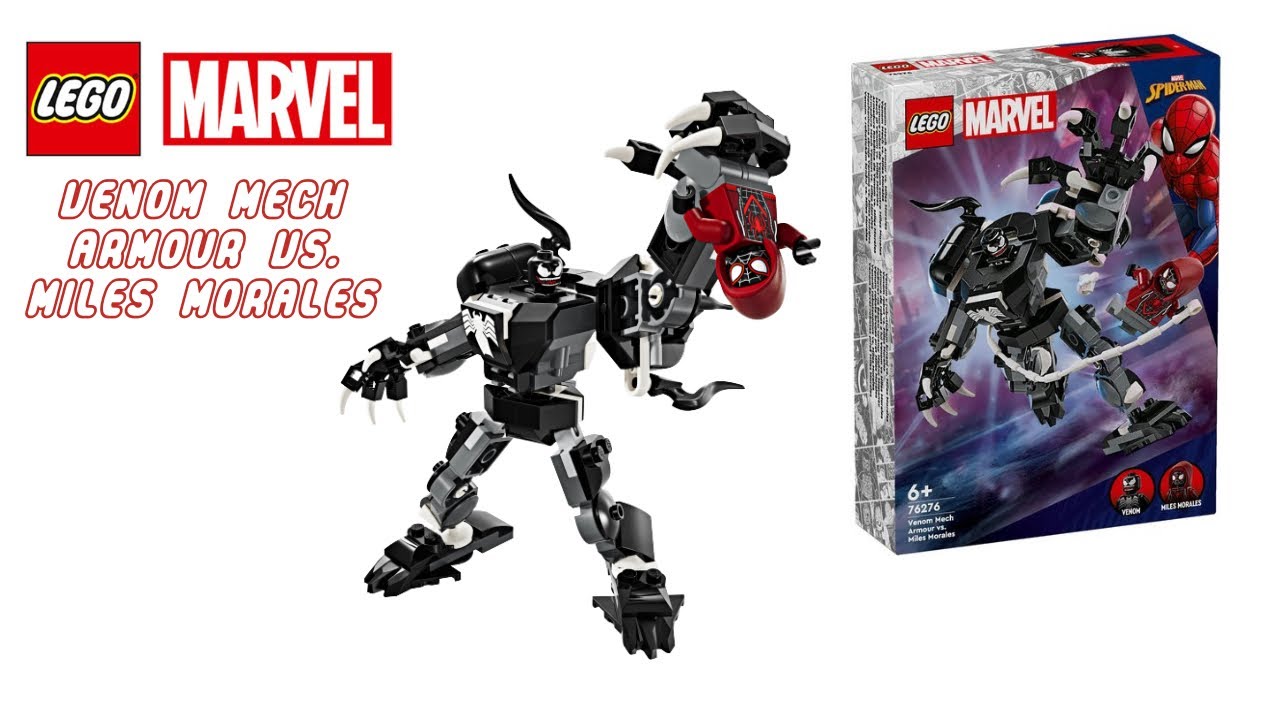 VENOM MECH ARMOUR VS MILES MORALES LEGO SET BUILD! | 76276 MARVEL LEGO SET