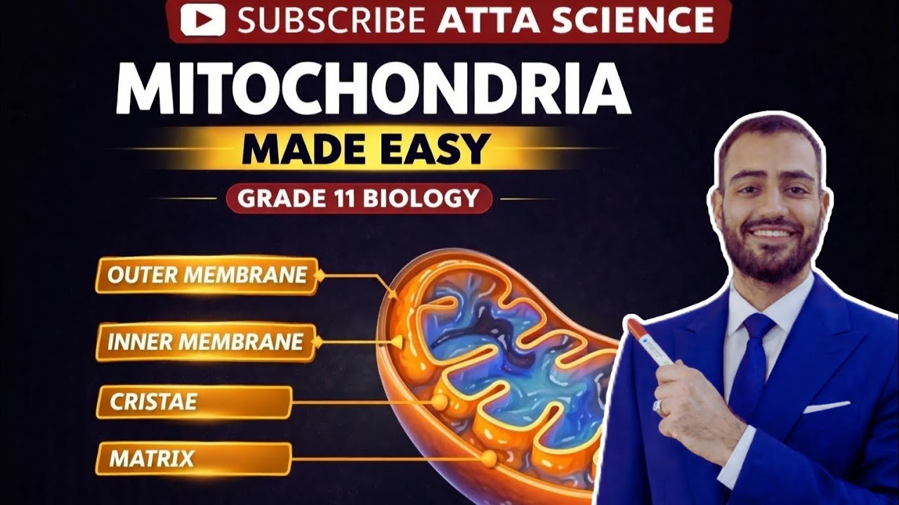 Grade 11 Biology| Unit 1 Lecture 8|“Why Mitochondria Are Called the Powerhouse? |MDCAT Biology Trick
