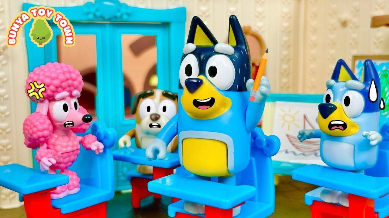 Bluey - Bandit Goes Back To School | Lessons For Kids | Pretend Play with Bluey Toys
