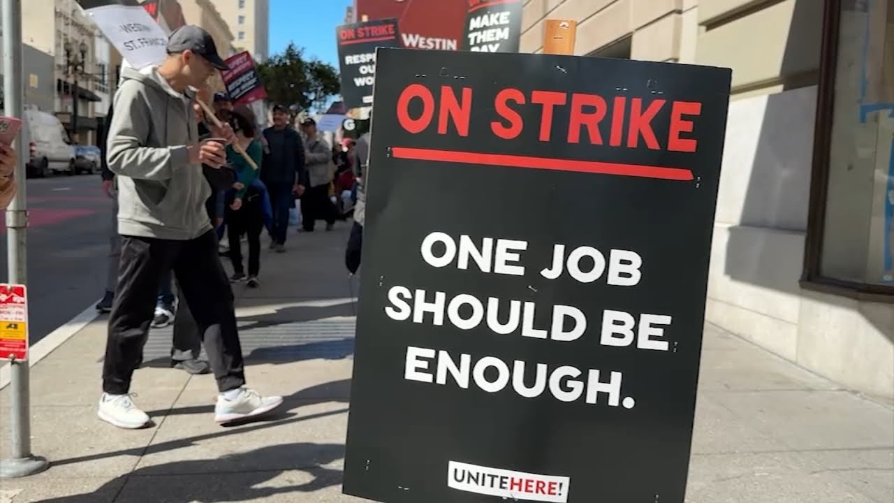 Nearly 1,500 San Francisco hotel workers go on strike for 2nd time this month
