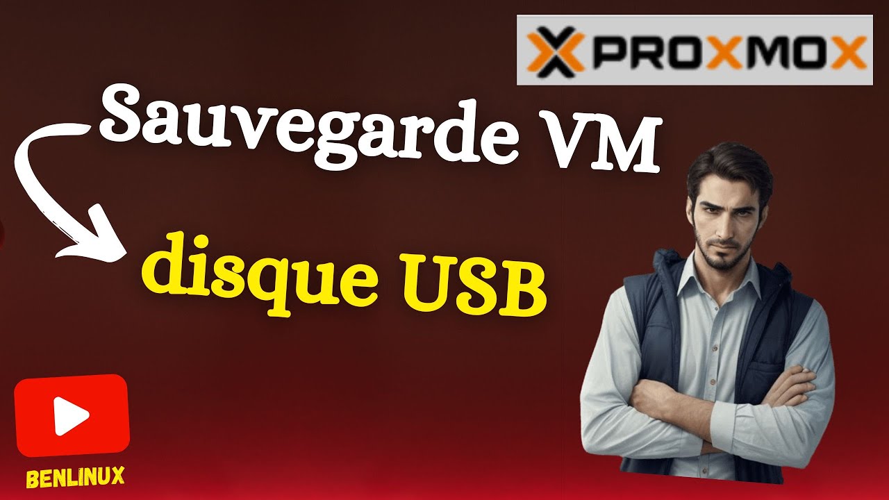 Faire une sauvegarde des VM vers un disque USB et restauration d'une VM (tuto Proxmox).