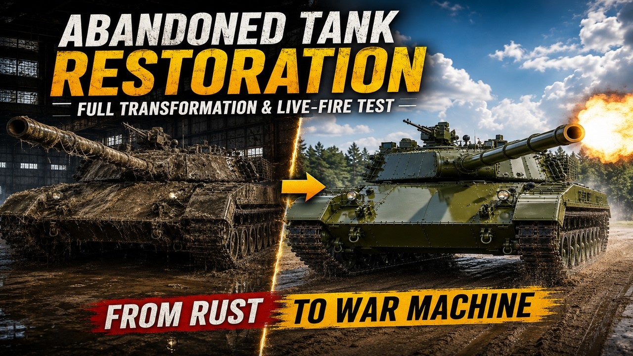 Abandoned Tank Restoration.Full Transformation & Live-Fire Test
