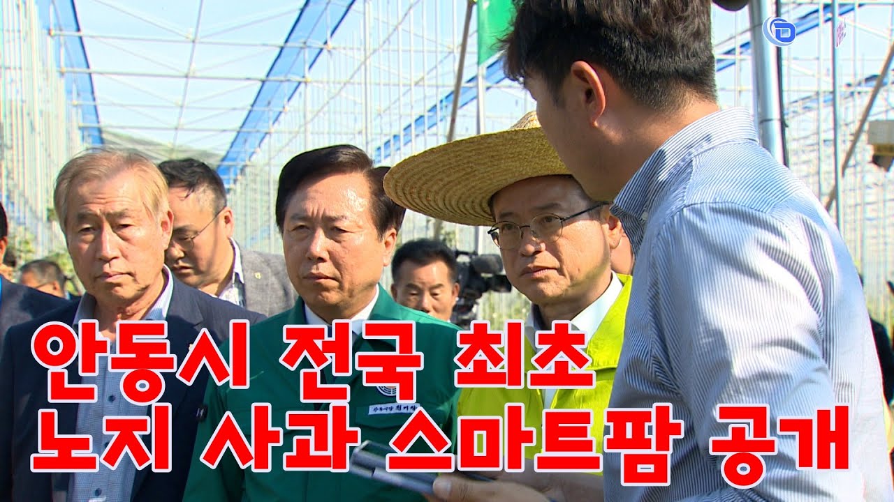 안동시 전국 최초 노지 사과 스마트팜 공개 2023 05 09