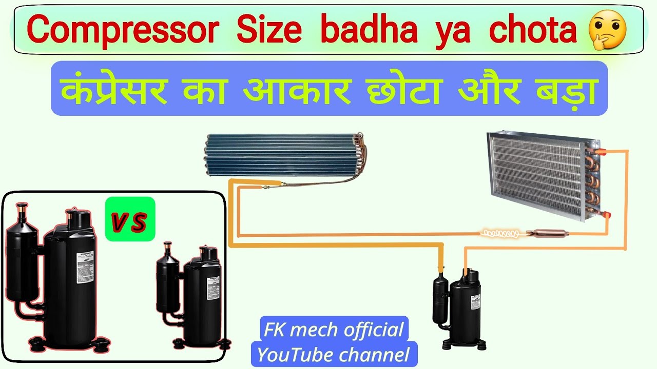 Does Compressor Size matter || Kiya Compressor Size matter karta ? कंप्रेसर का आकार छोटा या बड़ा