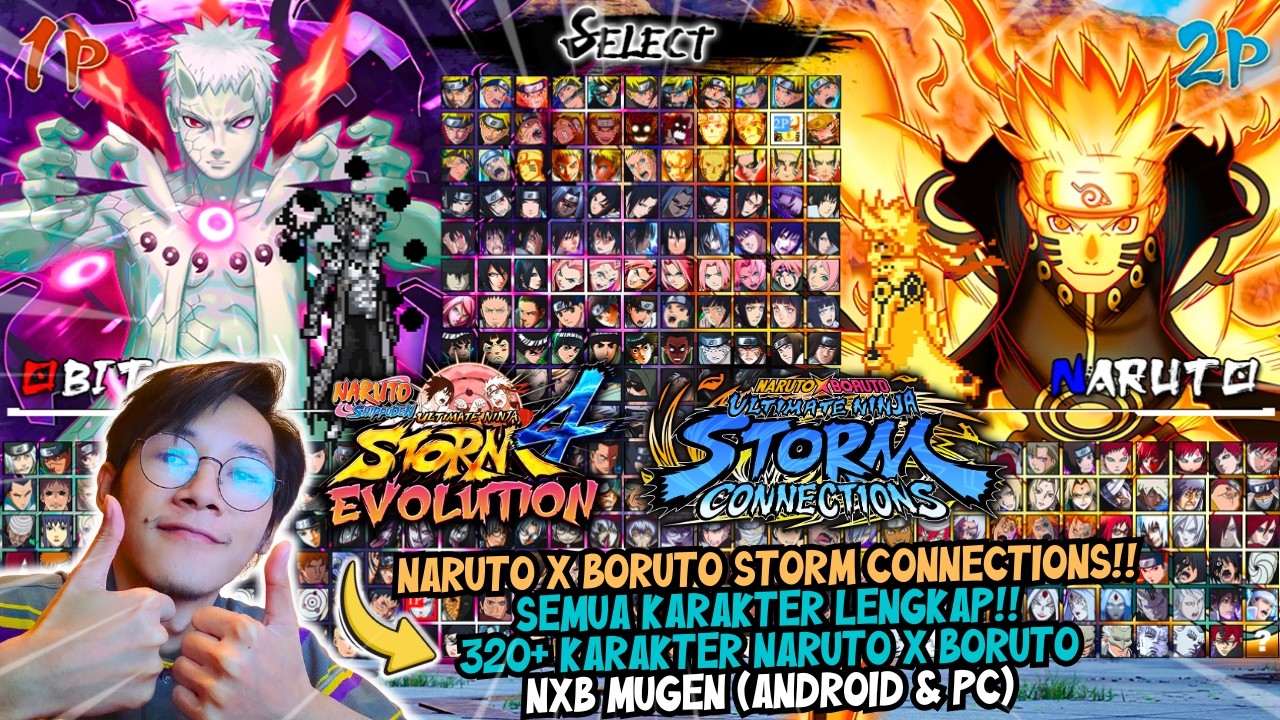 SEMUA KARAKTER LENGKAP‼️ (320+ CHARACTERS) - NARUTO X BORUTO NINJA STORM CONNECTIONS MUGEN 2026