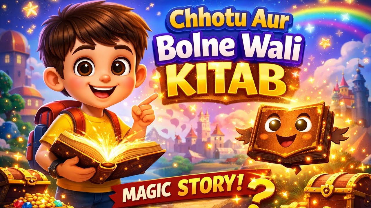 छोटू और बोलने वाली किताब ✨ | जादुई कहानी | खजाने का रहस्य!#ChhotuStory #MagicStory #HindiStory#ias 