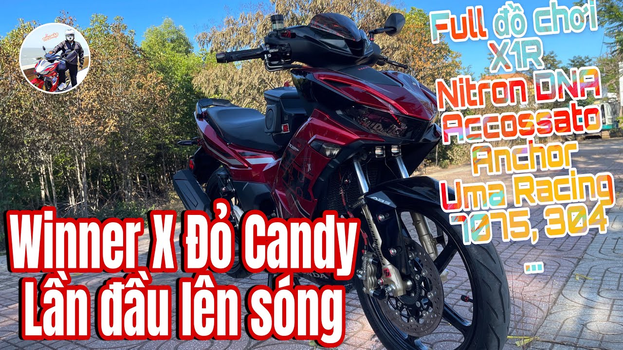 Review Chiếc Winner X Đỏ Candy Lên Full Đồ Chơi Của Người Anh Em