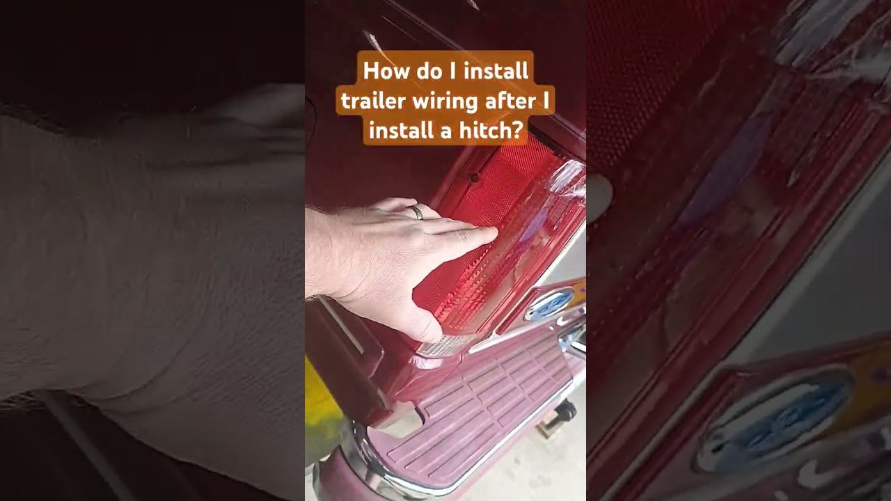 How do I install trailer wiring after I install a hitch? #shorts