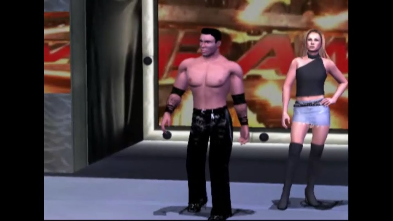 WWE Smackdown! Vs Raw PS2 2004 Razeen Natha and Stacy Kiebler💐🌸💮🏵🌹🌺🌻🌼👄💋❤On a Dated On Raw 2004