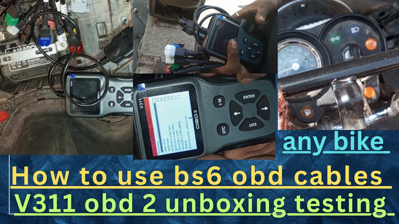 how to use obd tools cables and scanner and bs6 👍🛵🏍️ for any bike s #trending #bike #mechanic #like
