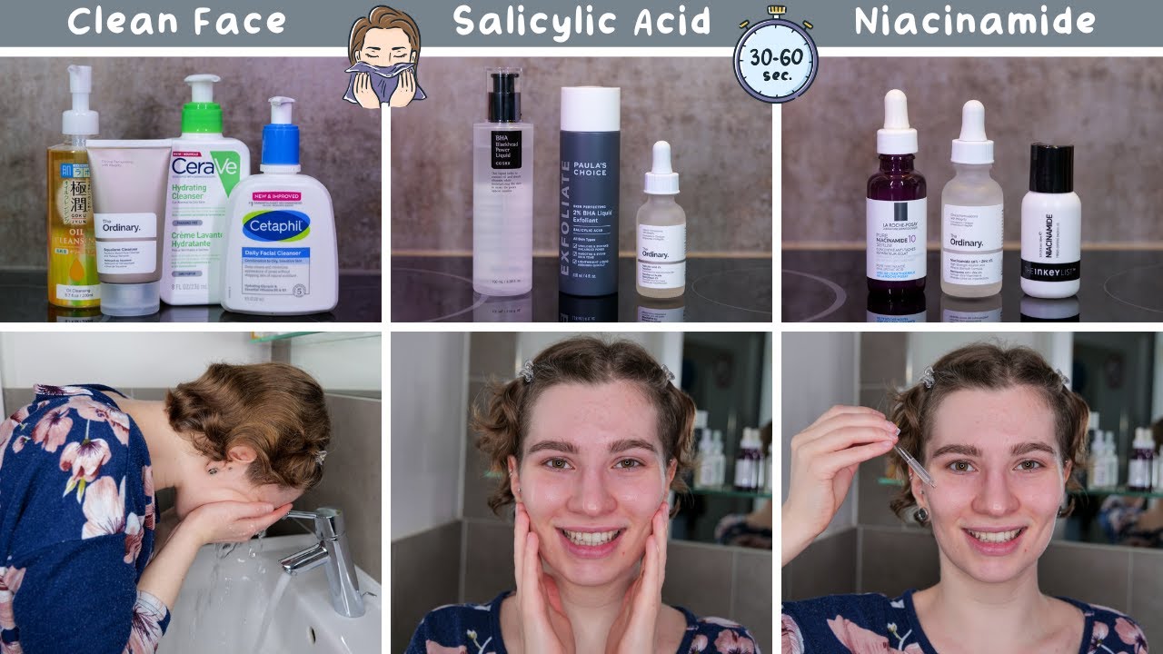 How long to wait between Salicylic Acid and Niacinamide