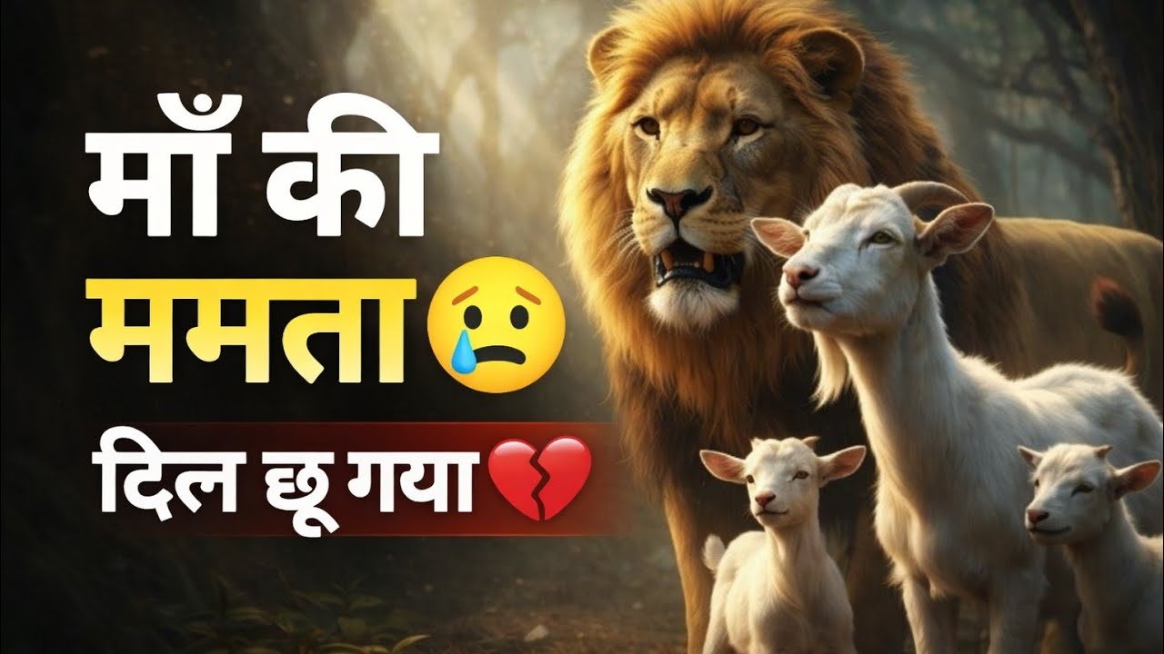शेर के बच्चे की माँ बनी बकरी | माँ की मोहब्बत रुला देगी 😭