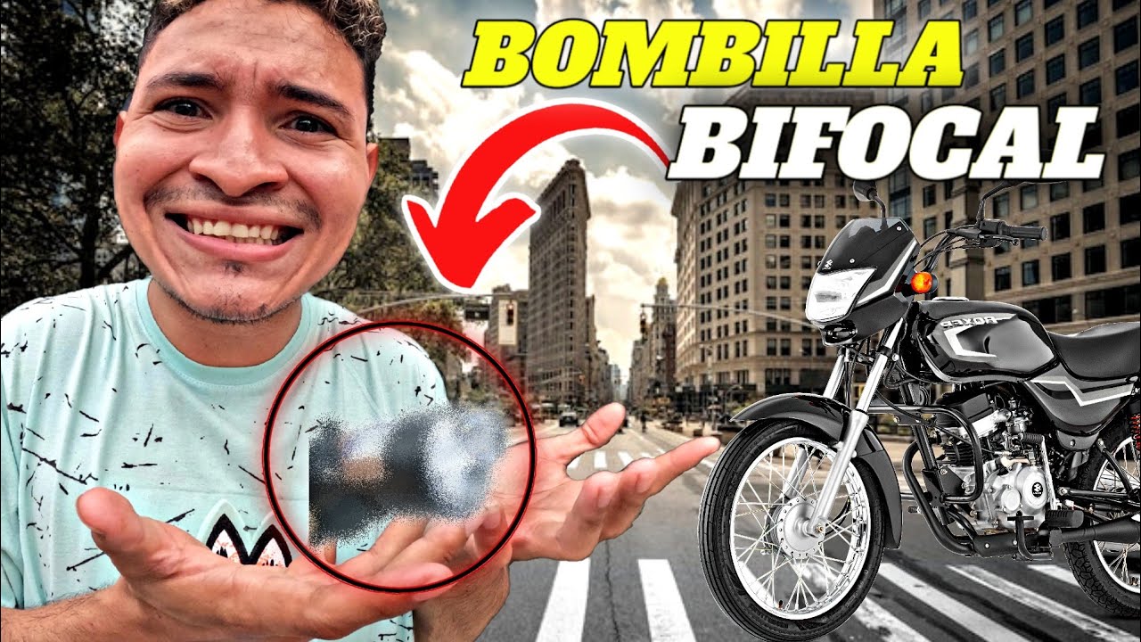 ASÍ QUEDÓ mi MOTO con la BOMBILLO BIFOCAL más COSTOSA de $100😱 🏍️