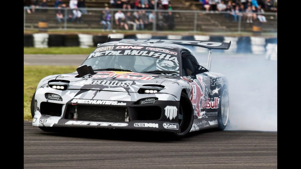 Mad Mike RedBull RX7 - D1NZ Round 1 Manfeild, 2012/13 Season