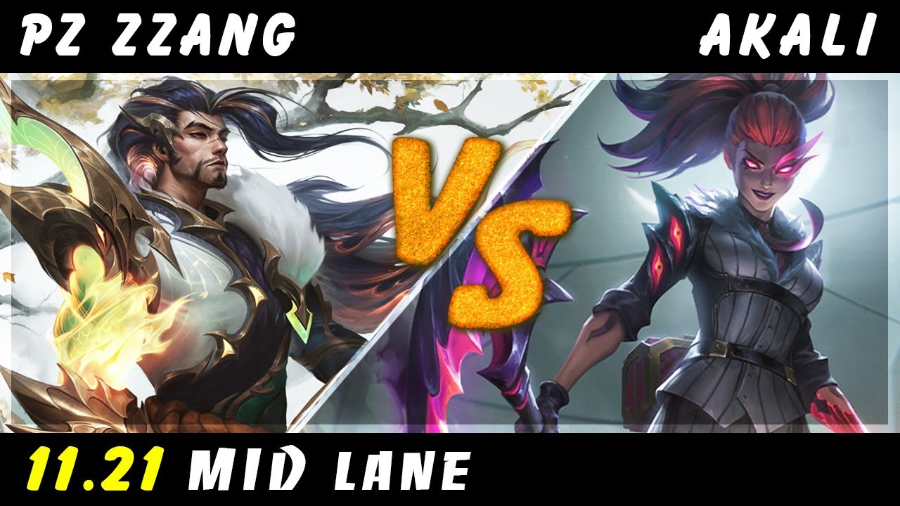 Pz Zzang - Yasuo vs Akali MID Patch 11.21 - Yasuo Gameplay