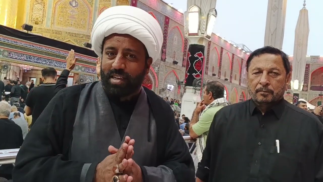 Mola  Ali (aw) ky  Roz e Miqadas ky bary m Allama Hayat Abbas Najafi zaeren ko aagah kar rahy heen