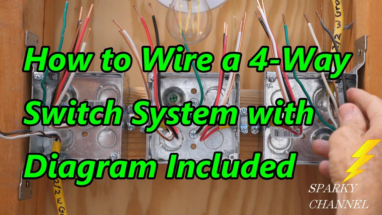 How to Wire a 4 Way Switch System with Diagram Included