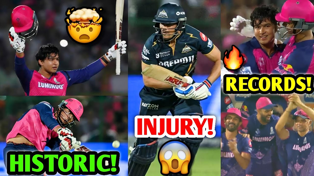 Vaibhav Suryavanshi HISTORIC CENTURY 🔥 Shubman Gill INJURY 😰 RR vs GT IPL 2025 Cricket News