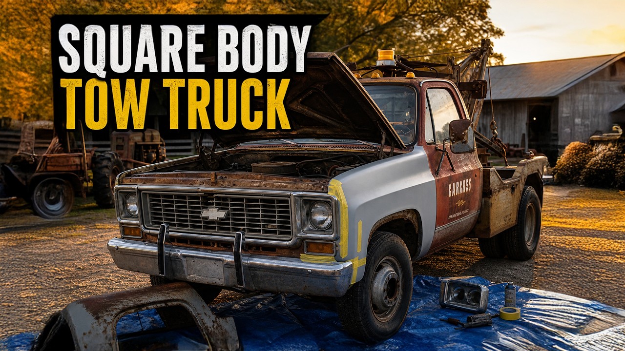 Full Build: Junkyard Square Body Tow Truck Is Restored And Modernized