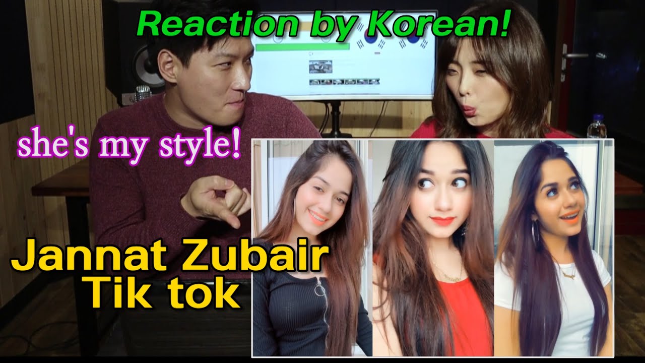 'Jannat Zubair Tiktok' reaction by korean | Song | dance | Ayaan Zubair | indian actress | Singing