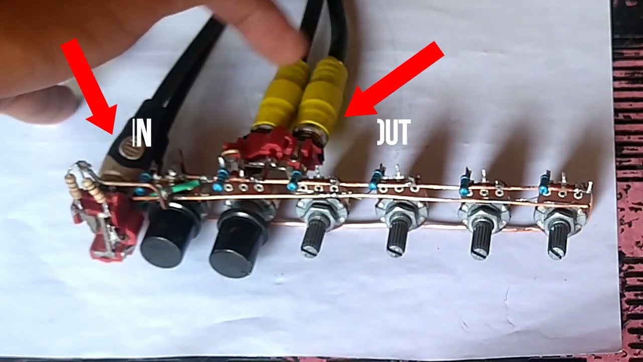 Audio Signal Distributor Two input Six Output, Six Amplifiers Ang Pweding Magamit Sa Output Nito