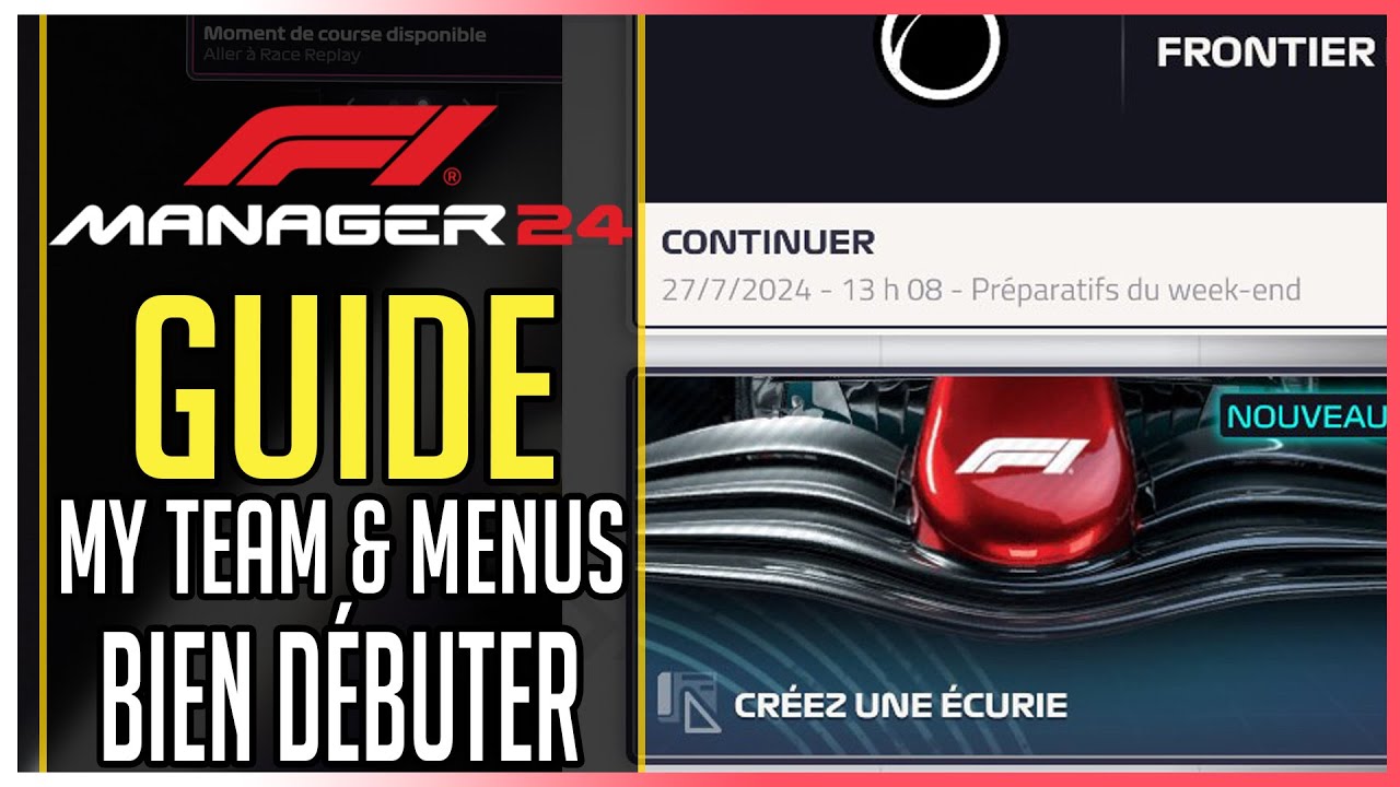 ⚠️GUIDE COMPLET - Bien débuter & Menus F1 Manager 2024
