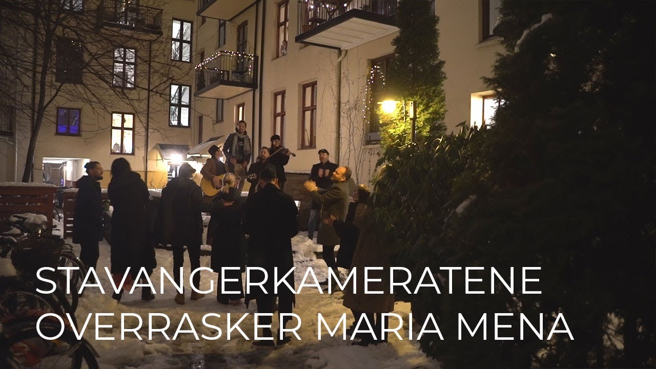 Stavangerkameratene overrasker Maria Mena
