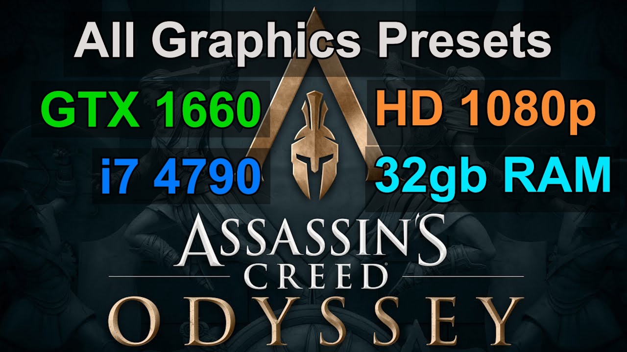 Assassin’s Creed Odyssey | i7 4790 + GTX 1660 | HD 1080p | Benchmark test 2026 | All settings