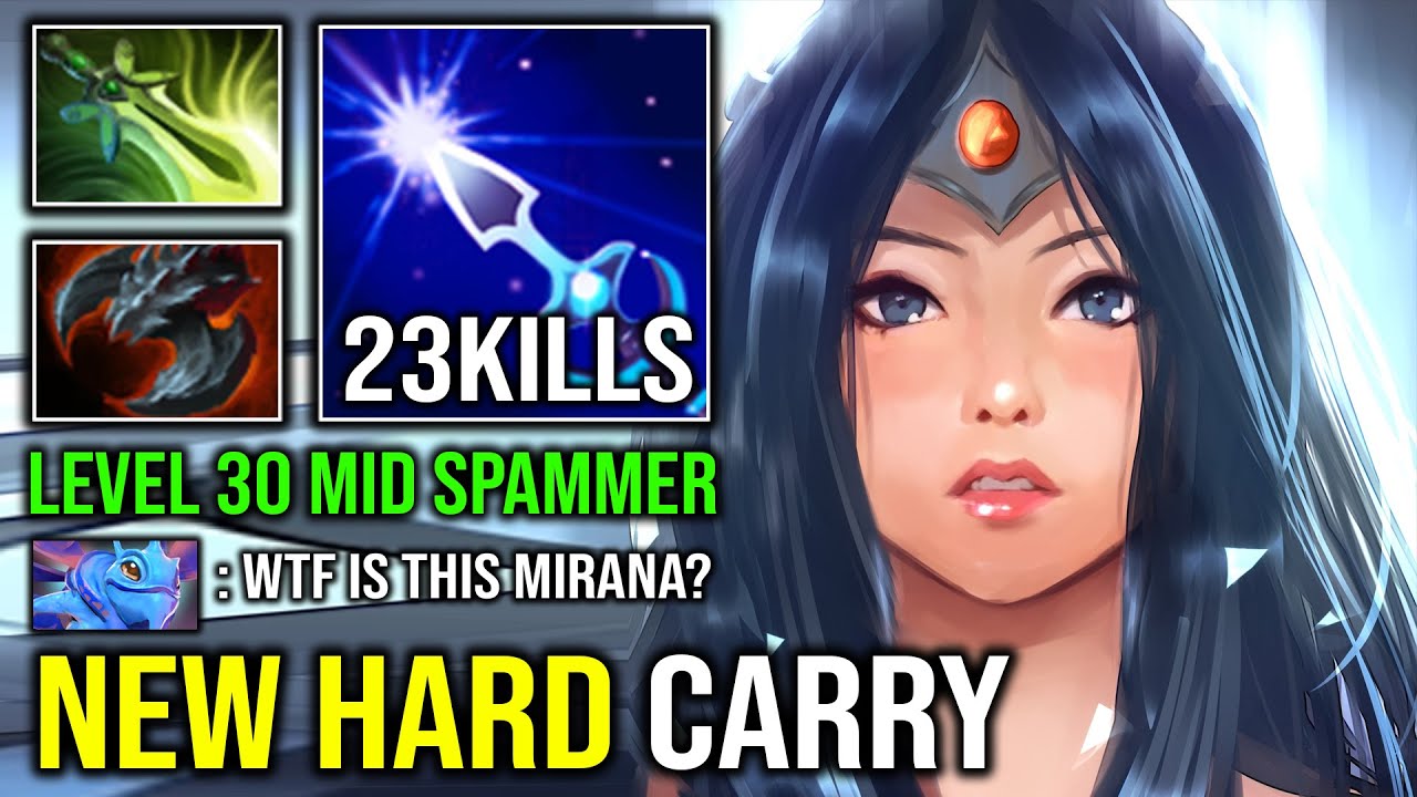 How to Hard Carry Mid Like a Level 30 Mirana Spammer with Unlimited Mana Burn Max Speed Dota 2
