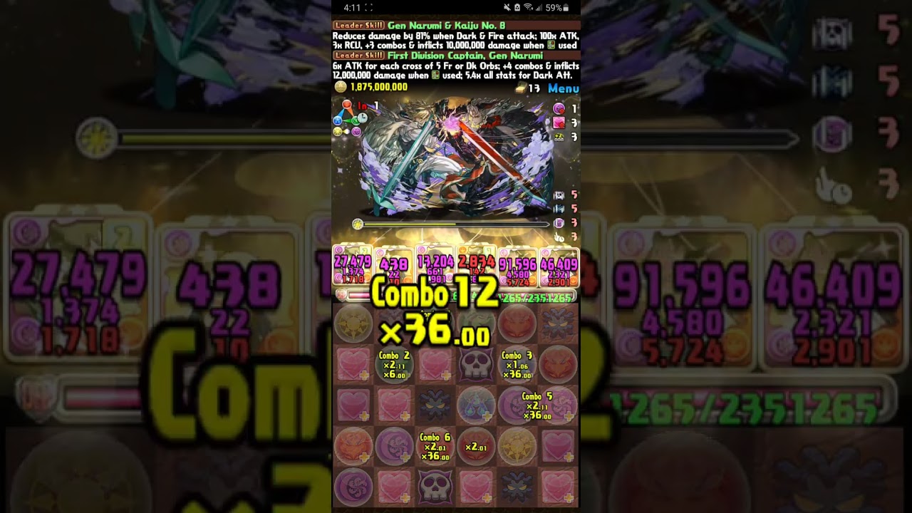 Puzzle & Dragons:  Gen Narumi vs. GA3