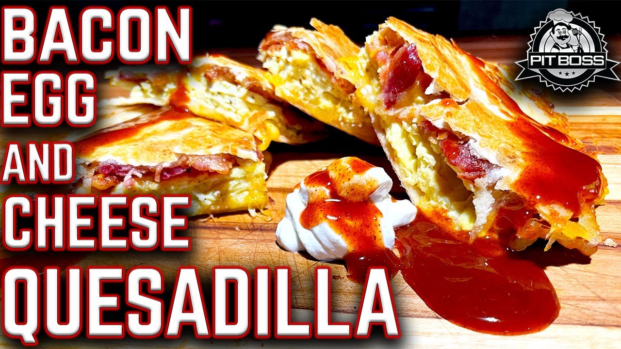 OUR FAVORITE BREAKFAST COOK! BACON EGG AND CHEESE QUESADILLAS ON ULTIMATE PIT BOSS SIERRA GRIDDLE