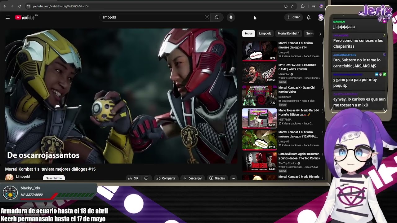 Jerix Reacciona: Mortal Kombat 1 si tuviera mejores diálogos #15  de @TheLimpGold