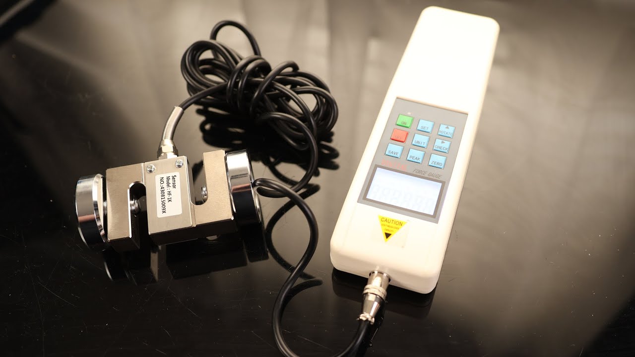 GOYOJO Digital Force Gauge Push Pull Meter 1000N/220LB/100KG with External Sensor USB Output