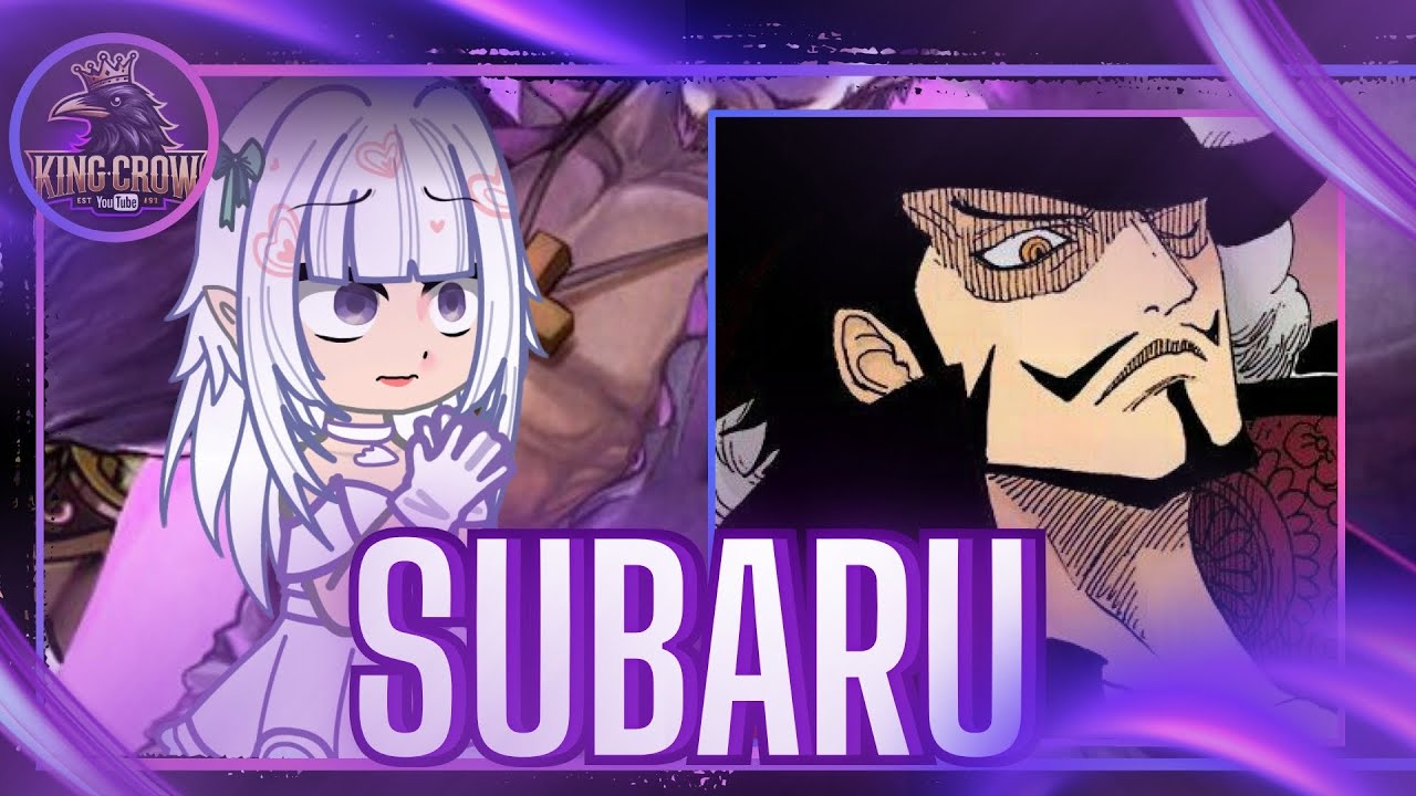 Re:Zero React To Natsuki Subaru As Dracule Mihawk  ⚔️🦅 (One Piece) 
