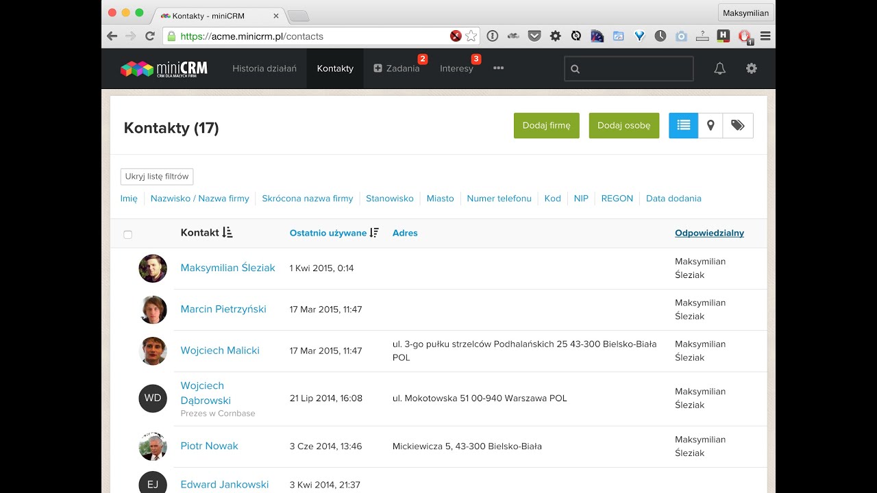 miniCRM - Prosty CRM online - Co to jest?