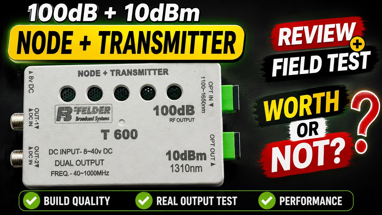 Felder Mini Transmitter Review & Field Test | 100dB RF Output + 10dBm Optical | Worth Buying or not?