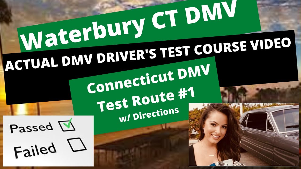 *ACTUAL DRIVER'S TEST* Waterbury CT DMV  Route #1 Behind The Wheel Driving Course W/ Directions Pass
