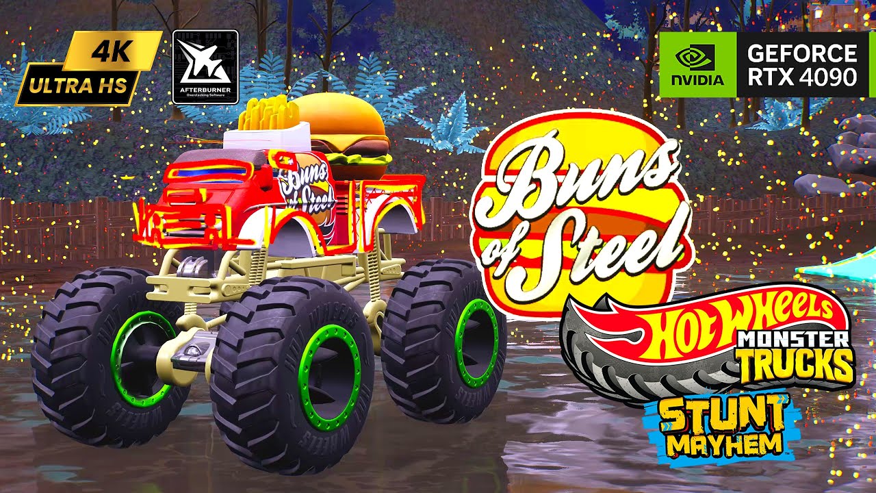 Hot Wheels Monster Trucks 🍔 🛻 ➦ Stunt Mayhem Ultra графика на RTX 4090 HD 4K | монстр трак