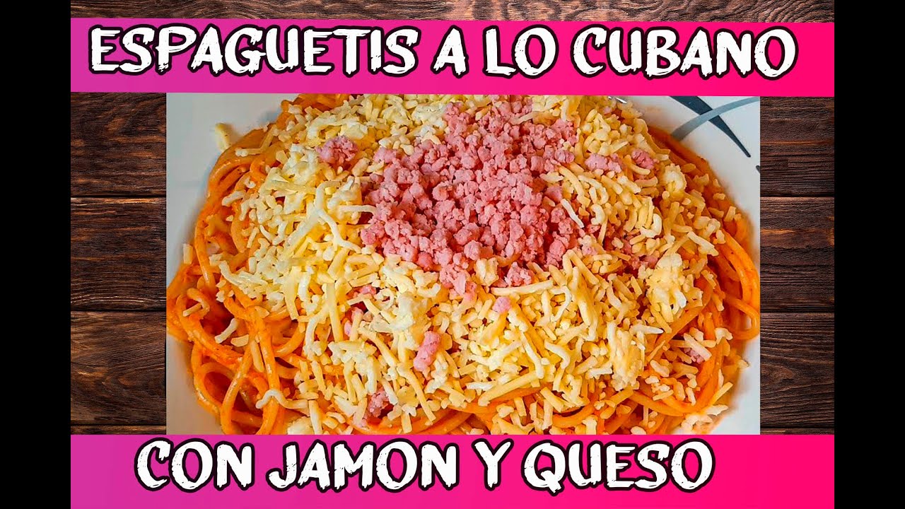 Espaguetis a lo Cubano de Jamón, Queso y Salsa Vita nova💯👨‍🍳