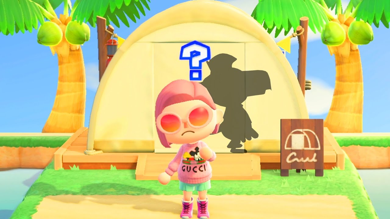 j'attends le pirate GULLIVARRR, UN VISITEUR dans mon CAMPING ANIMAL CROSSING NEW HORIZONS ACNH FR