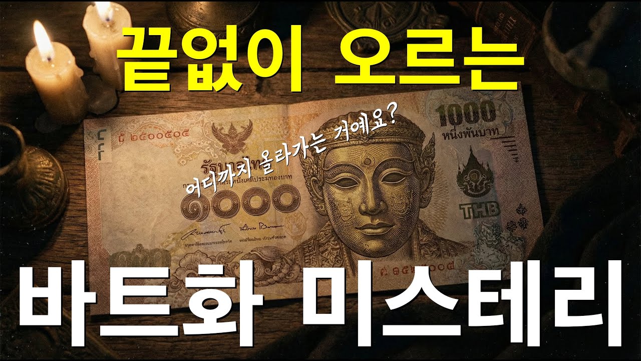 1바트에 50원? 태국 바트화는 왜 계속 오를까? #태국 #바트 #태국경제