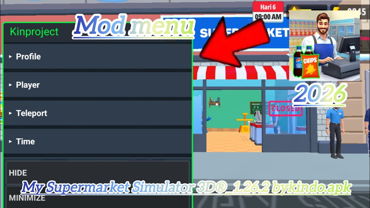 My Supermarket Simulator 3D®_1.26.2 bykindo.apk 2026 mod menu download