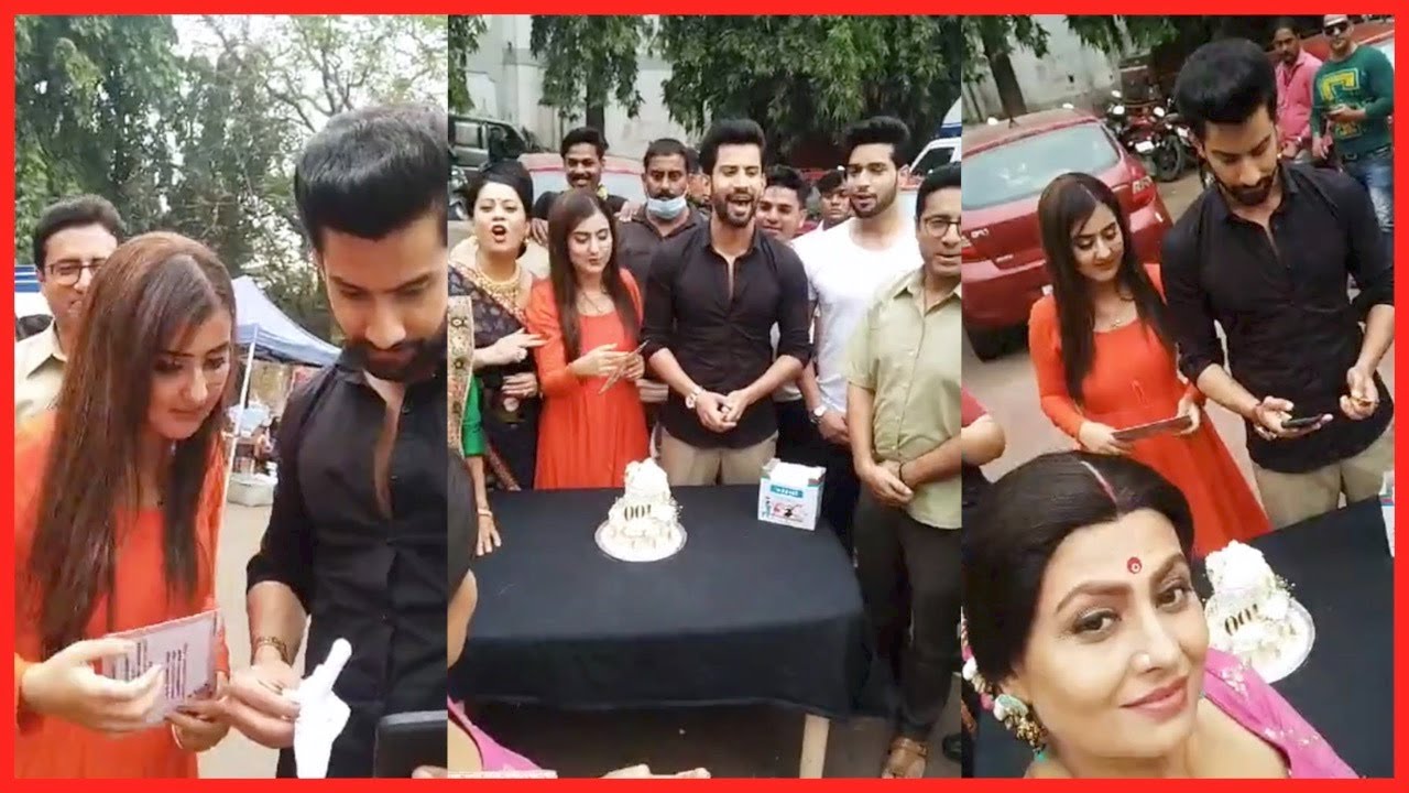 Pinjara Khubsurti Ka Completed 100 EPISODE || Riya Sharma & Saahil Cake Cutting || Celebration