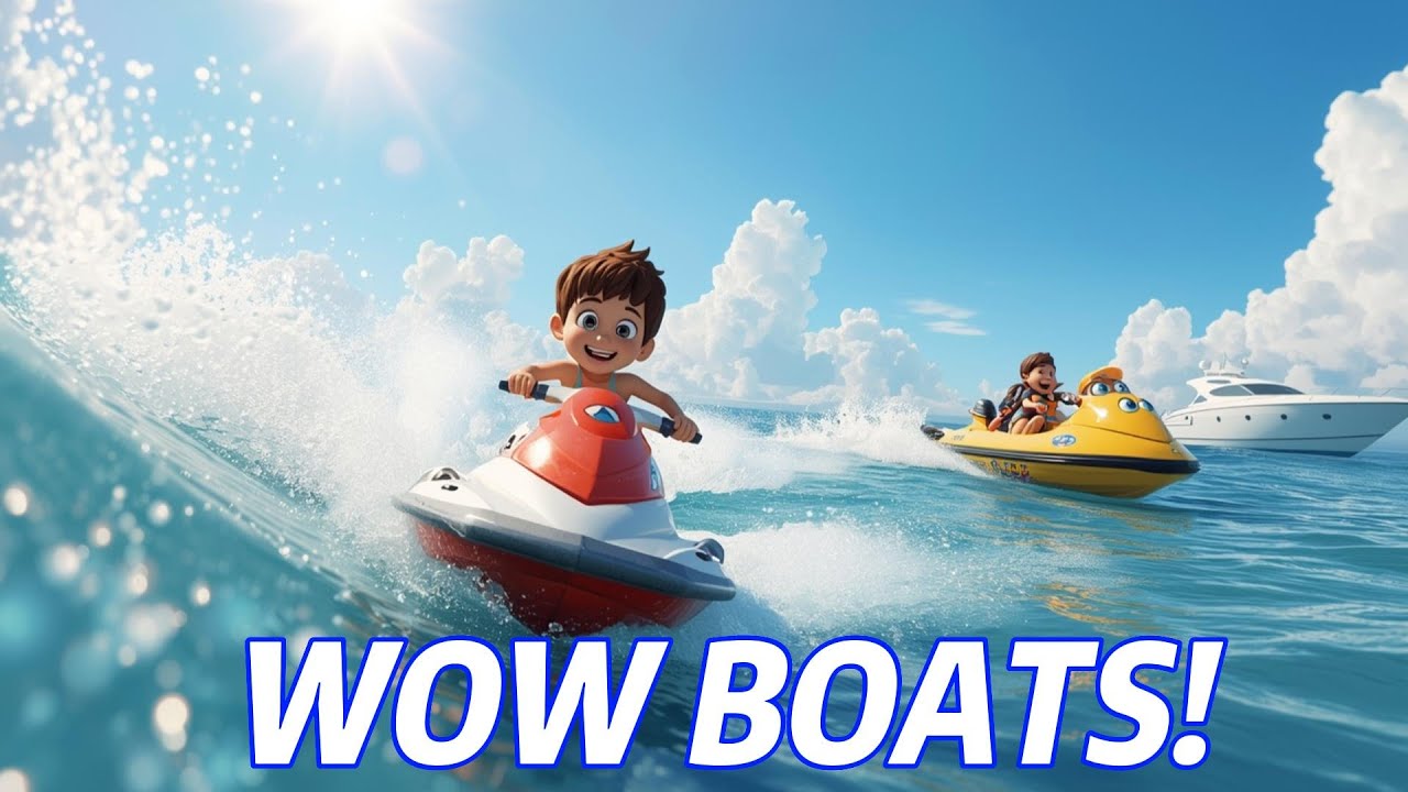 WOW! Các Loại Tàu Thuyền Đặc Biệt 🚤 | Bé Học Phương Tiện Giao Thông Thủy Vui Nhộn