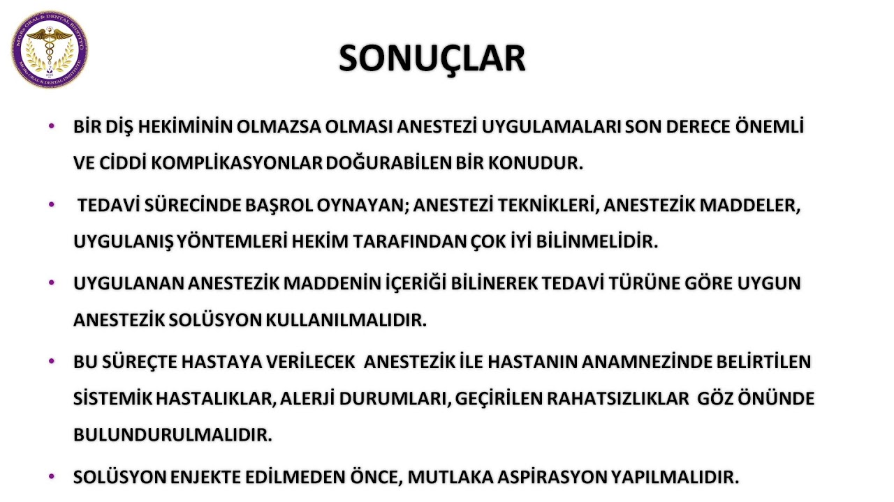 KLİNİK ANESTEZİ