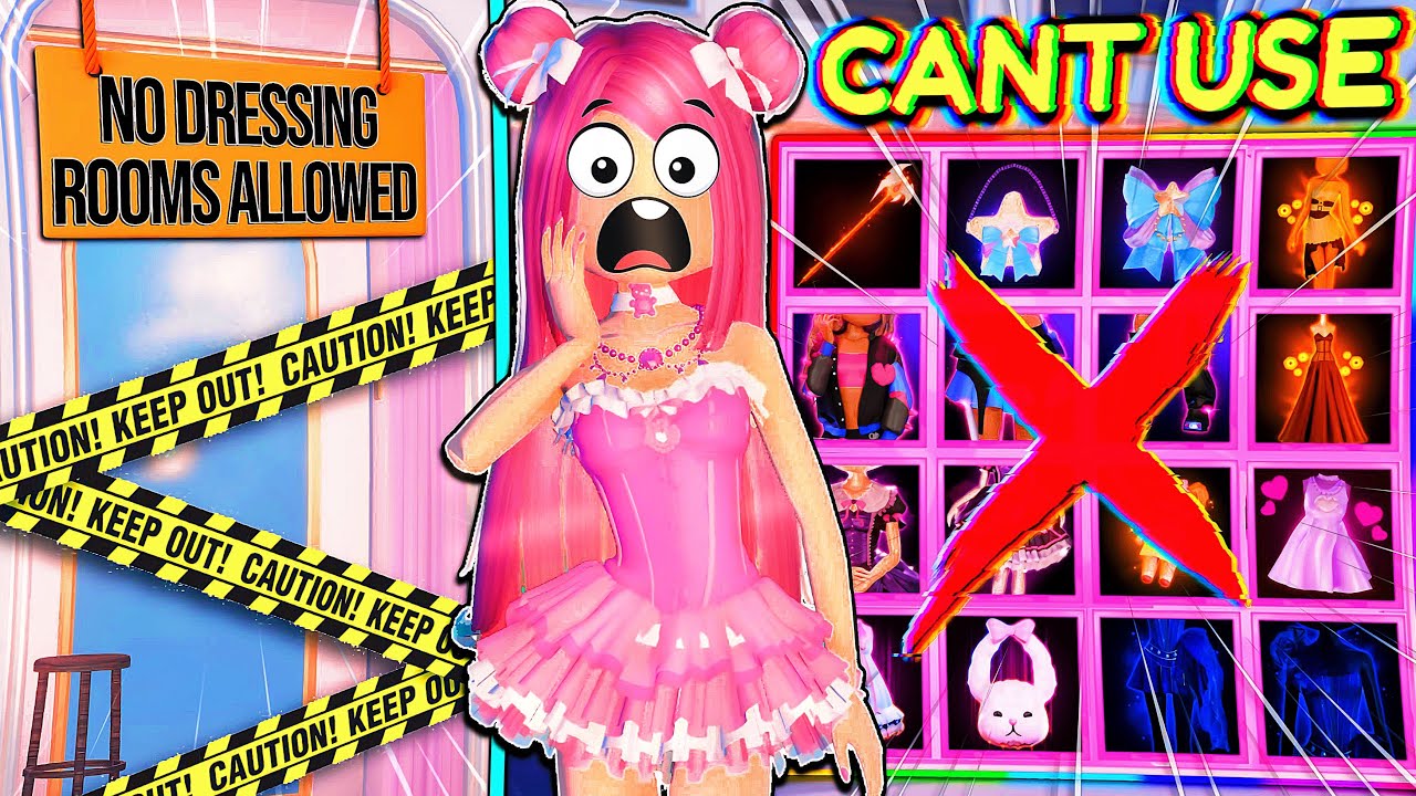 I am *NOT* ALLOWED To USE The DRESSING ROOMS For EVERY THEME in DRESS TO IMPRESS | ROBLOX