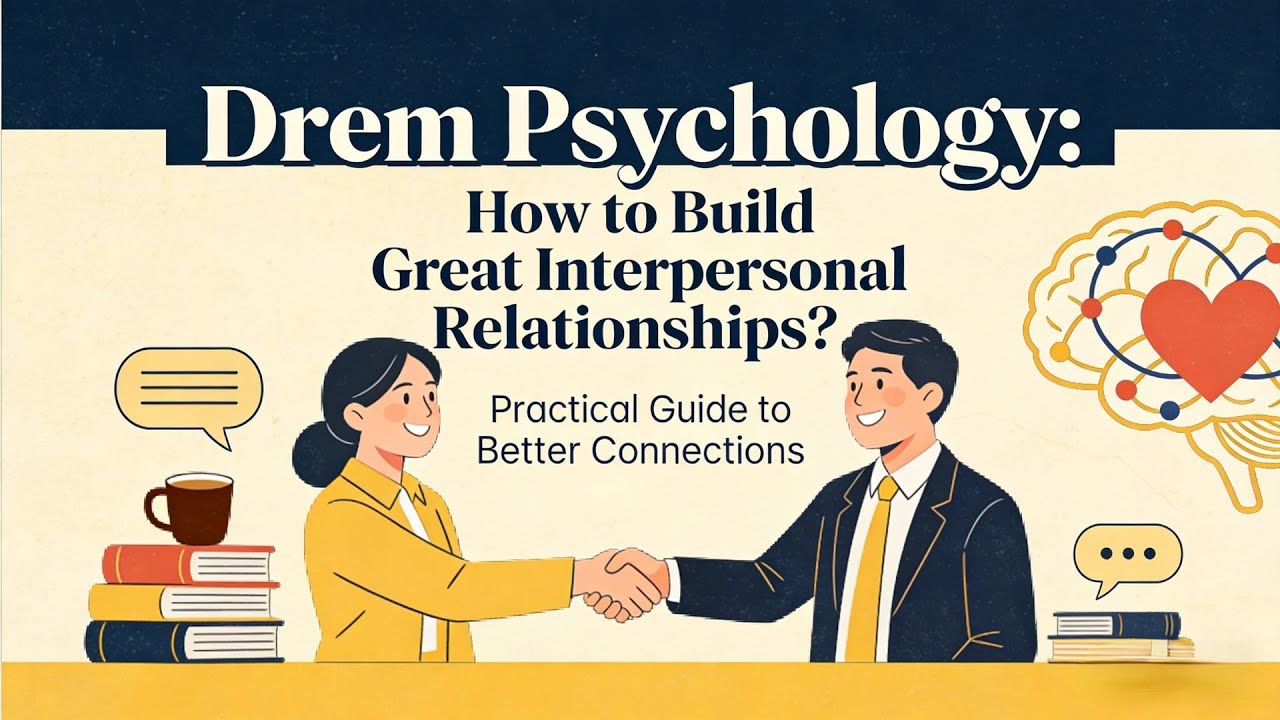 Drem Psychology: How to Build Great Interpersonal Relationships? 【Psychological clinic】