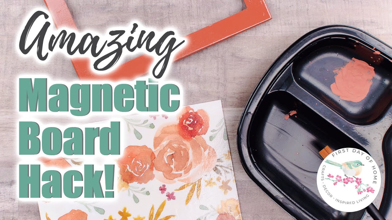 How To Make A Magnetic Board | Amazing Decoupage Hack!