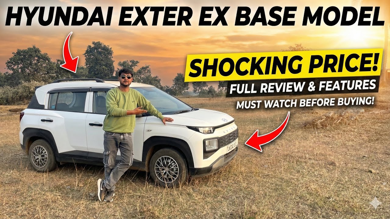 Hyundai Exter EX Base Model Review Hindi | Base Model Me Kya-Kya Milta Hai?